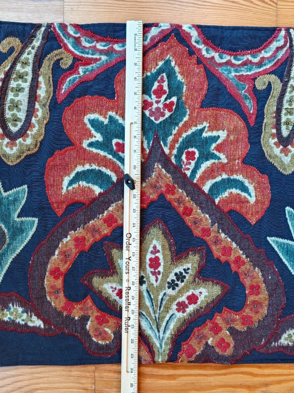 Pottery Barn Ikat Pillow Covers Set of 2 Cotton Linen 24x24 Navy Boho Paisley